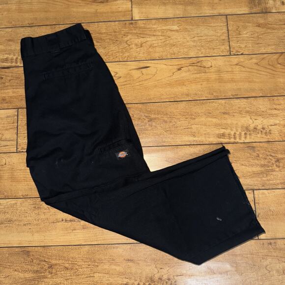Dickies Loose Fit Double Knee Chinos Black 32x26 Cropped - Picture 1 of 8